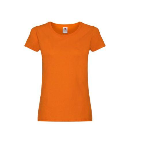 Achat Tee-shirt femme col rond - orange