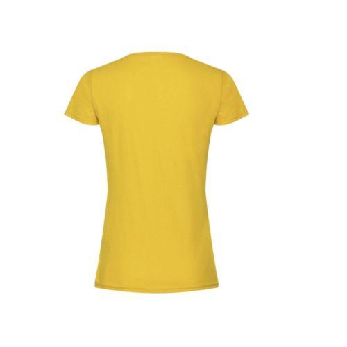 Achat Tee-shirt femme col rond - jaune tournesol