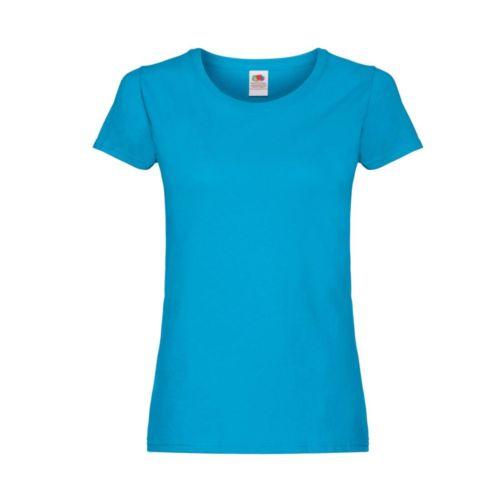 Achat Tee-shirt femme col rond - bleu azur