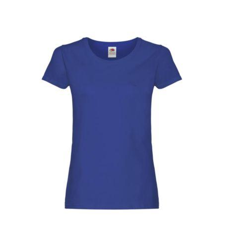 Achat Tee-shirt femme col rond - bleu royal