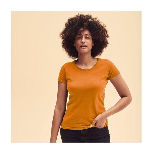 Achat Tee-shirt femme col rond - jaune citron clair