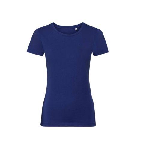 Achat T-shirt organique femme - bleu royal brillant