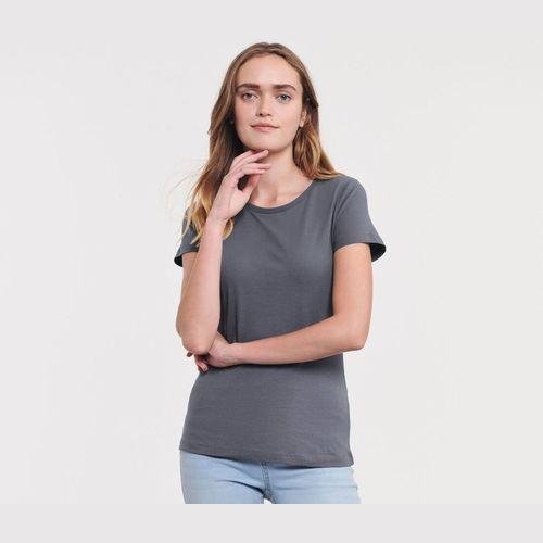 Achat T-shirt organique femme - gris clair oxford