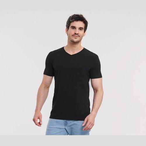 Achat T-shirt organique col V homme - noir