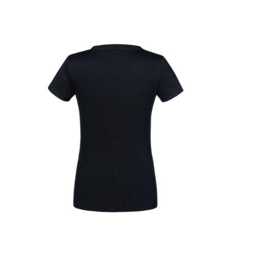 Achat T-shirt organique col V femme - noir