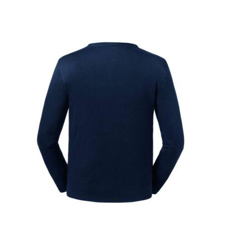 Achat T-shirt organique manches longues homme - bleu marine classique