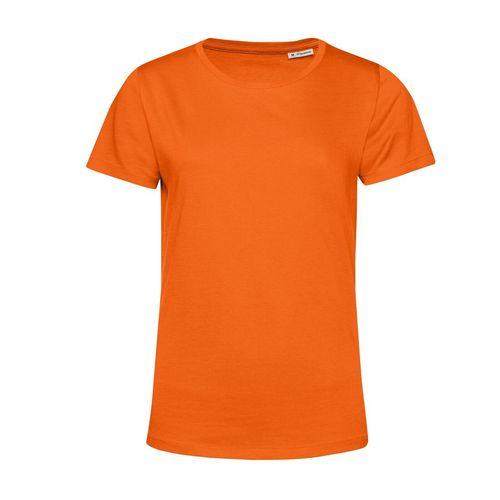 Achat T-shirt femme col rond 150 organique - orange pur