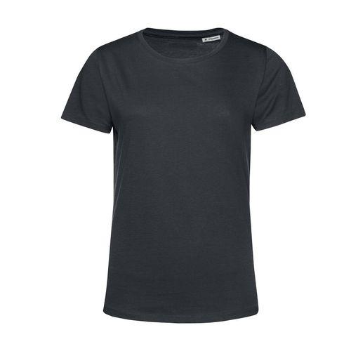 Achat T-shirt femme col rond 150 organique - gris asphalte