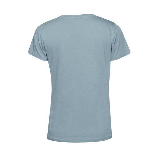 Achat T-shirt femme col rond 150 organique - bleu fumé