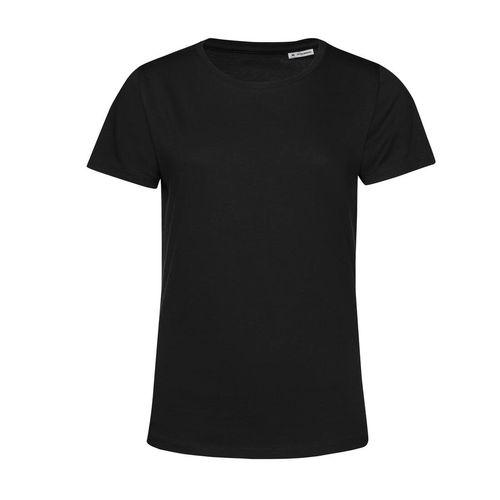 Achat T-shirt femme col rond 150 organique - noir pur