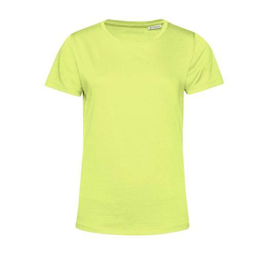Achat T-shirt femme col rond 150 organique - jaune citron clair