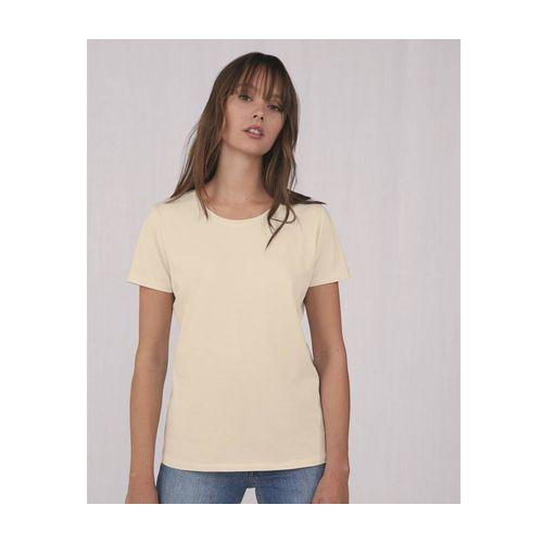 Achat T-shirt femme col rond 150 organique - jaune citron clair