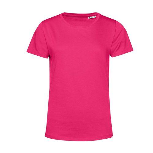 Achat T-shirt femme col rond 150 organique - magenta