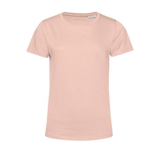 Achat T-shirt femme col rond 150 organique - rose doux