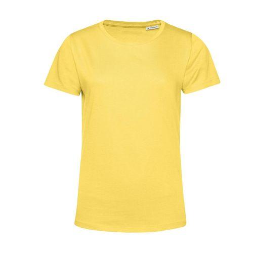 Achat T-shirt femme col rond 150 organique - jaune vif