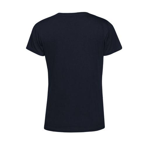 Achat T-shirt femme col rond 150 organique - bleu marine urban