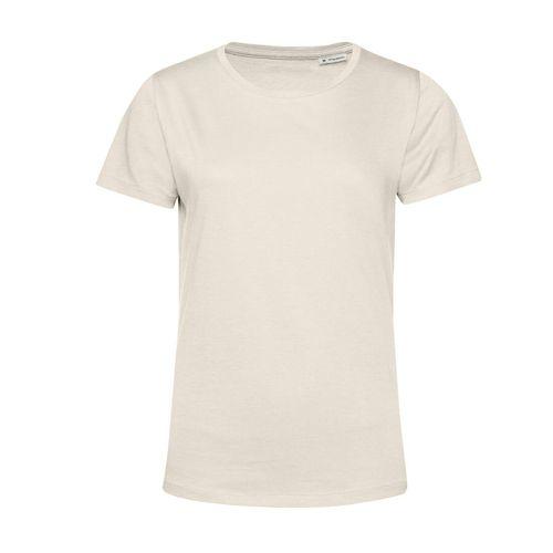 Achat T-shirt femme col rond 150 organique - blanc cassé