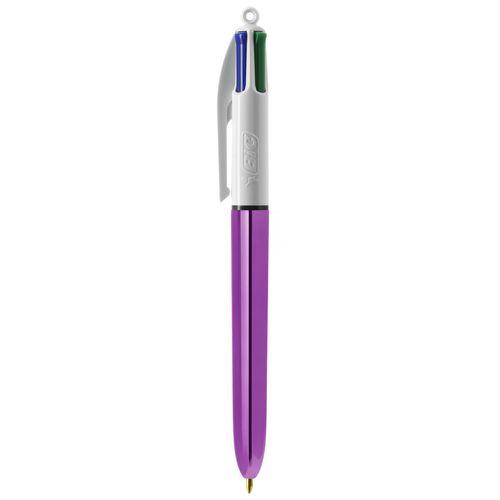 Achat BIC® 4 Colours Shine bille - violet métallisé