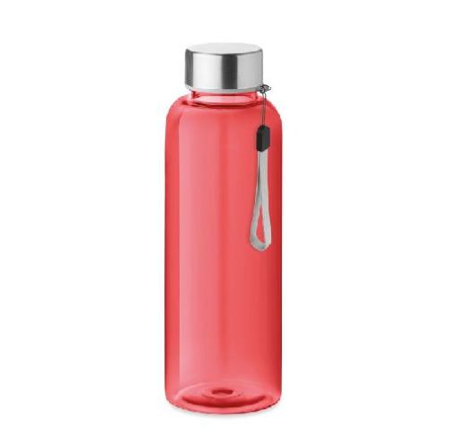 Achat RPET bottle 500ml - rouge transparent