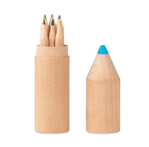Achat 6 crayons dans un étui en bois - bois