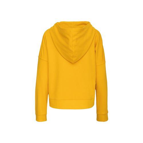 Achat Sweat-shirt capuche Lounge bio femme - jaune foncé