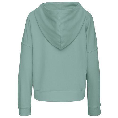 Achat Sweat-shirt capuche Lounge bio femme - vert sauge