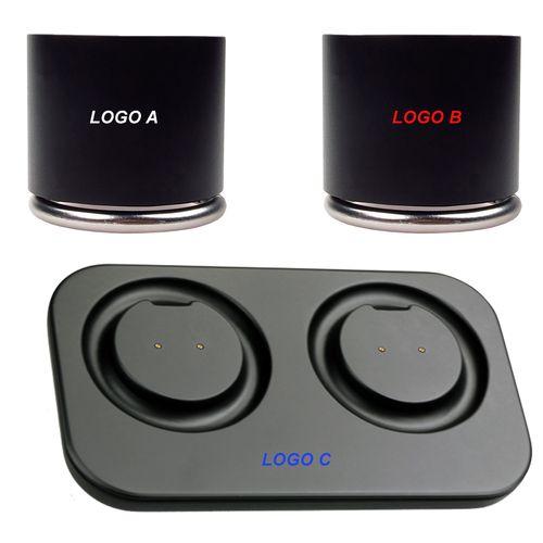 Achat speaker double ring 2 x 3W - noir - logo lumineux blanc - Stock - noir