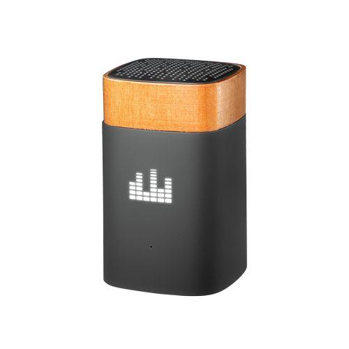 Achat speaker clever wood 5W - noir - logo lumineux blanc - Stock - noir