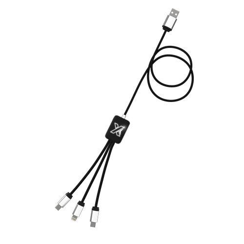 Achat câble easy to use - noir - logo lumineux blanc - Stock - noir