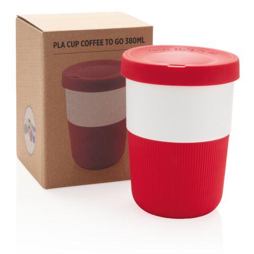Achat Tasse Coffee To Go 380ml en PLA - rouge