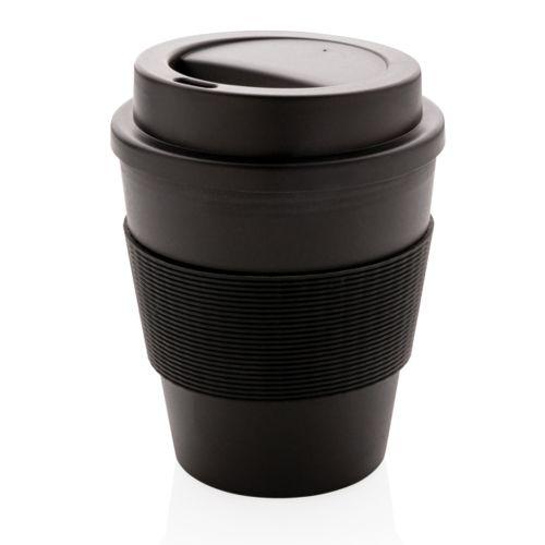 Achat Mug en PP recyclable avec couvercle à vis 350ml - noir