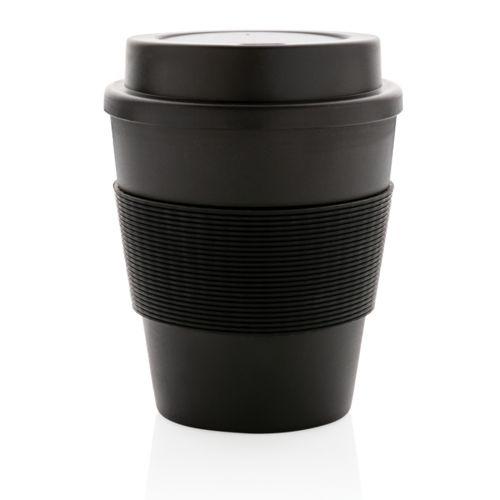 Achat Mug en PP recyclable avec couvercle à vis 350ml - noir
