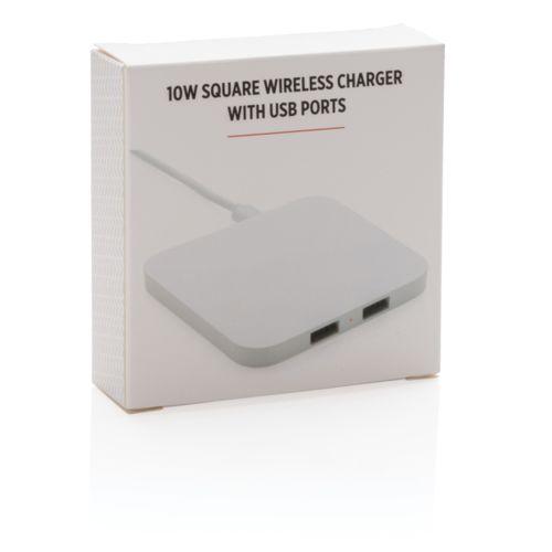 Achat Station de charge à induction 10W avec ports USB - blanc