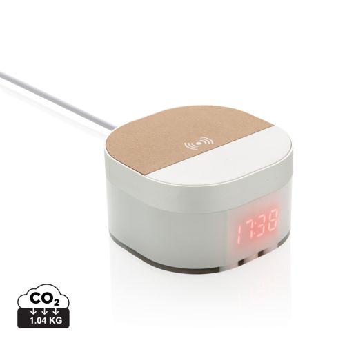 Achat Chargeur à induction 5W avec horloge numérique Aria - blanc