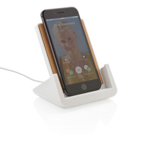 Achat Support téléphone avec chargeur à induction 5W Ontario - blanc