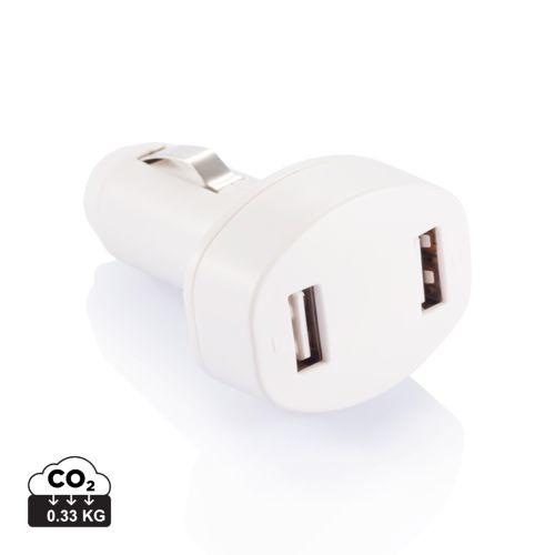 Achat Double chargeur allume-cigare USB - blanc