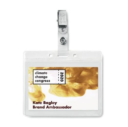Achat PVC badge holder - transparent