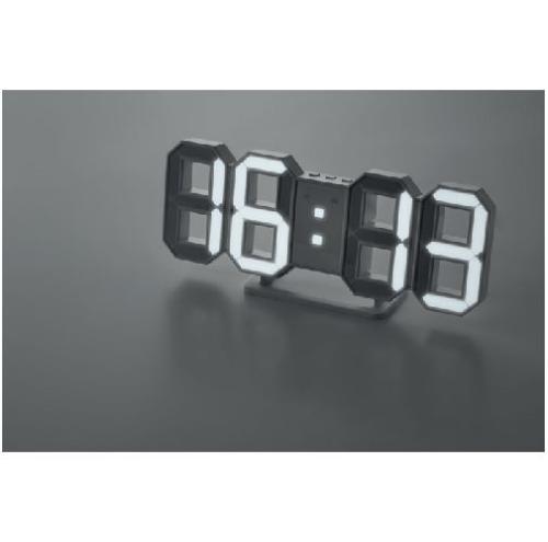 Achat Horloge LED avec adaptateur sec - blanc