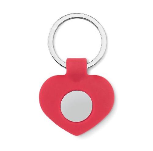 Achat Porte clés cœur avec jeton - rouge