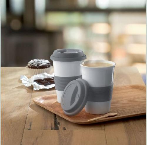 Achat Mug céramique avec silicone - gris