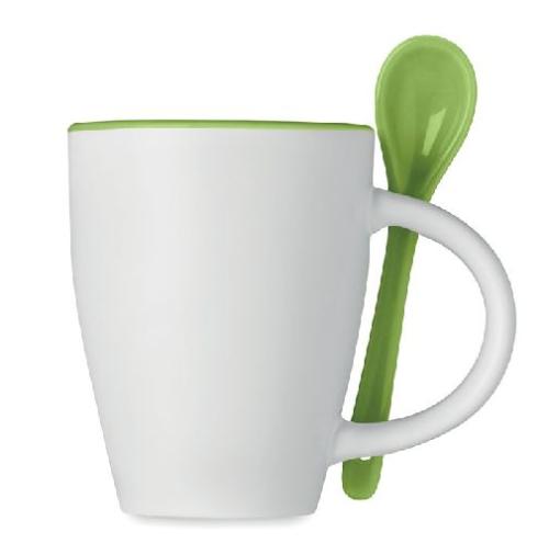 Achat Mug avec cuillère 250 ml - vert