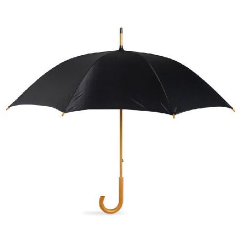 Achat Parapluie avec poignée en bois - noir