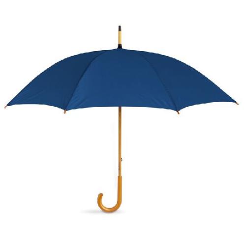 Achat Parapluie avec poignée en bois - bleu