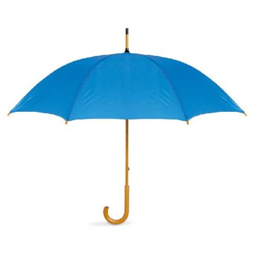 Achat Parapluie avec poignée en bois - bleu royal