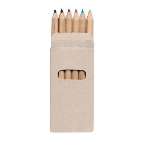 Achat 6 Crayons de couleur - multicolore