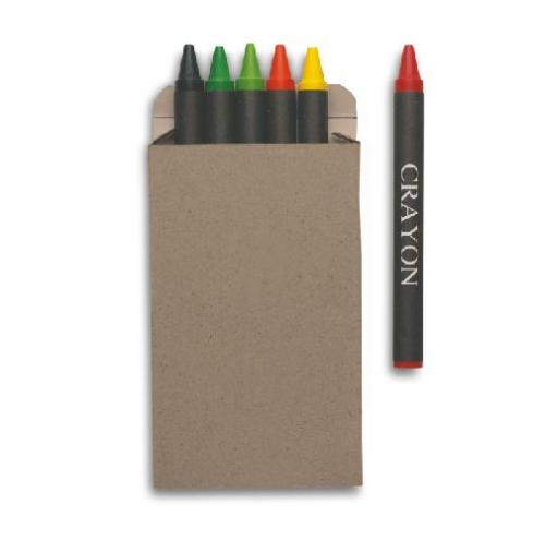 Achat Etui 6 crayons cire - multicolore