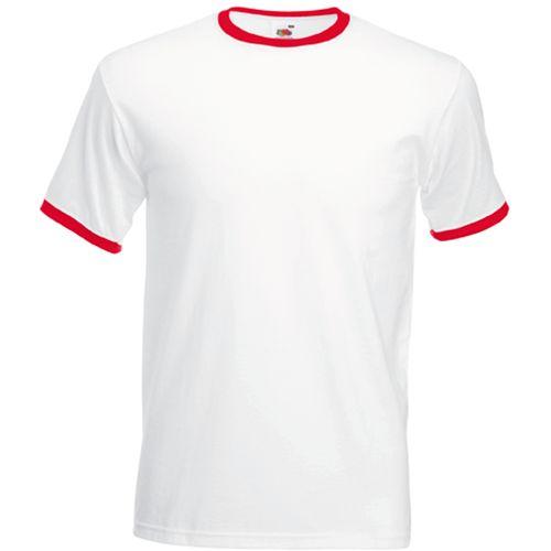 Achat T-SHIRT RINGER VALUEWEIGHT - rouge