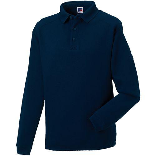 Achat SWEAT-SHIRT HEAVY DUTY COL POLO - french navy