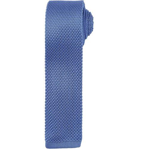 Achat Cravate fine tricotée - bleu moyen