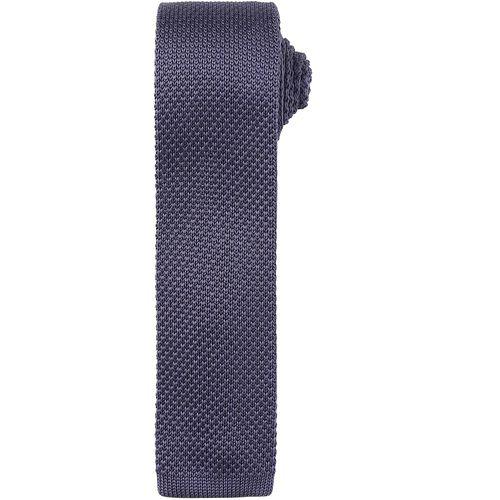 Achat Cravate fine tricotée - gris acier